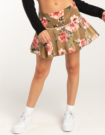 FULL TILT Low Rise Satin Womens Mini Skirt