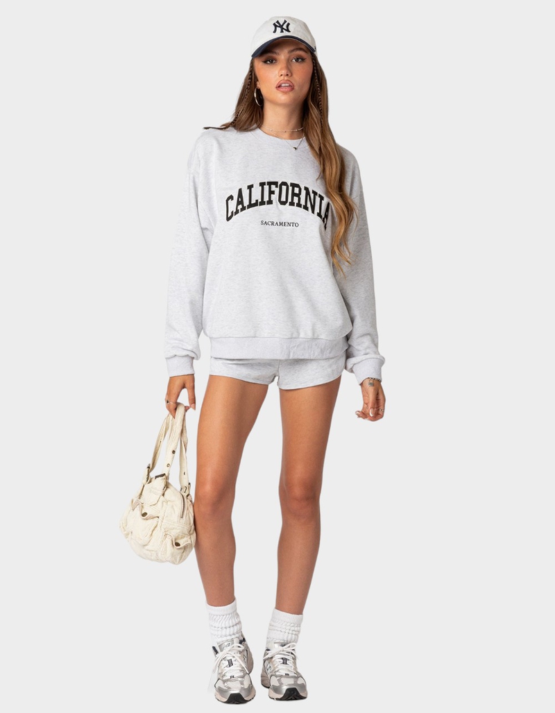 EDIKTED California Girl Oversized Crewneck Sweatshirt image number 1