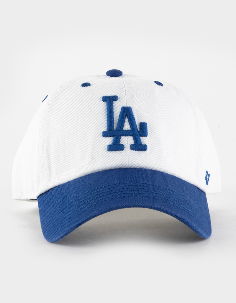 47 BRAND Los Angeles Dodgers Cooperstown Double Header Diamond '47 Clean Up Strapback Hat image number 1