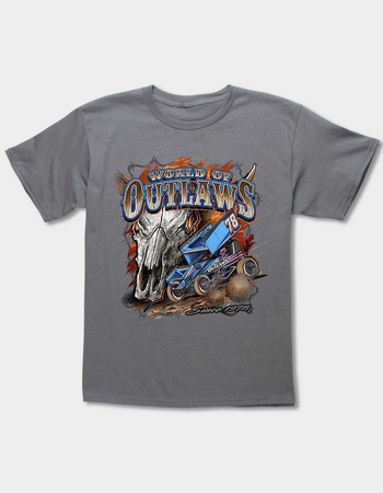 WORLD OF OUTLAWS Skull Distress Since 1978 Unisex Kids Tee