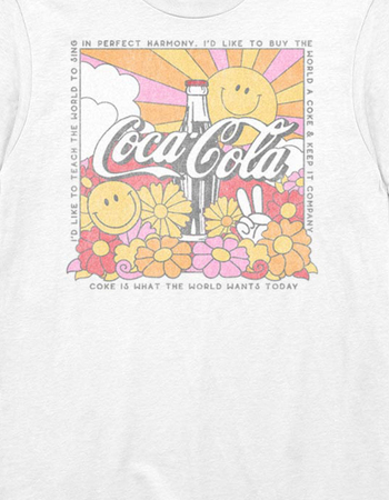 COCA-COLA 70's Floral Sun Unisex Tee