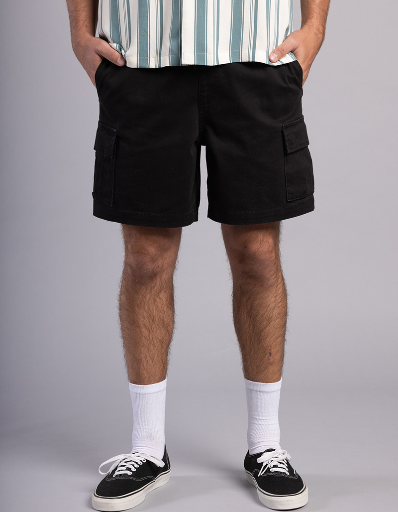 RSQ Mens Cargo Twill Pull On Shorts image number 0