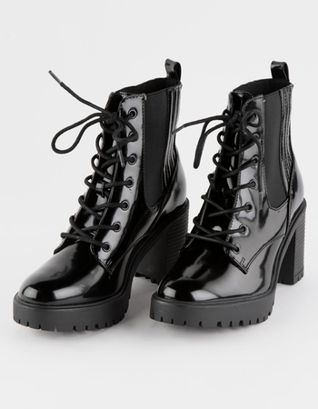 MIA Daryl Lace Up Heel Womens Boots Primary Image