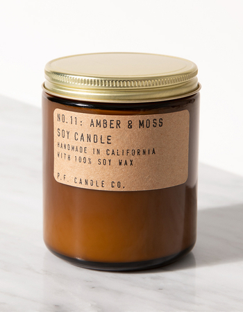 P.F. CANDLE CO. 7.2 oz Classic Soy Candle - No. 11: Amber & Moss