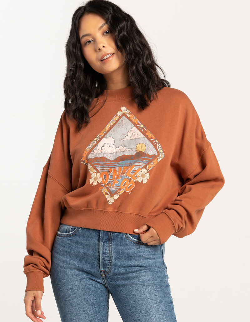 O'NEILL Moment Womens Crop Pullover Sweatshirt image number 0