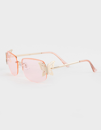 RSQ Butterfly Charm Sunglasses