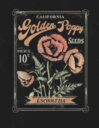 CALIFORNIA Poppy Seeds Unisex Kids Tee
