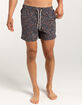 RSQ Mens Ditsy Floral 5" Swim Shorts image number 1