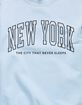NEW YORK Never Sleeps Unisex Crewneck Sweatshirt image number 2