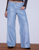 WEST OF MELROSE Coated Metallic Low Rise Baggy Womens Jeans image number 2