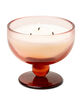 PADDYWAX Aura 6oz Tinted Glass Goblet Candle - Saffron Rose image number 2