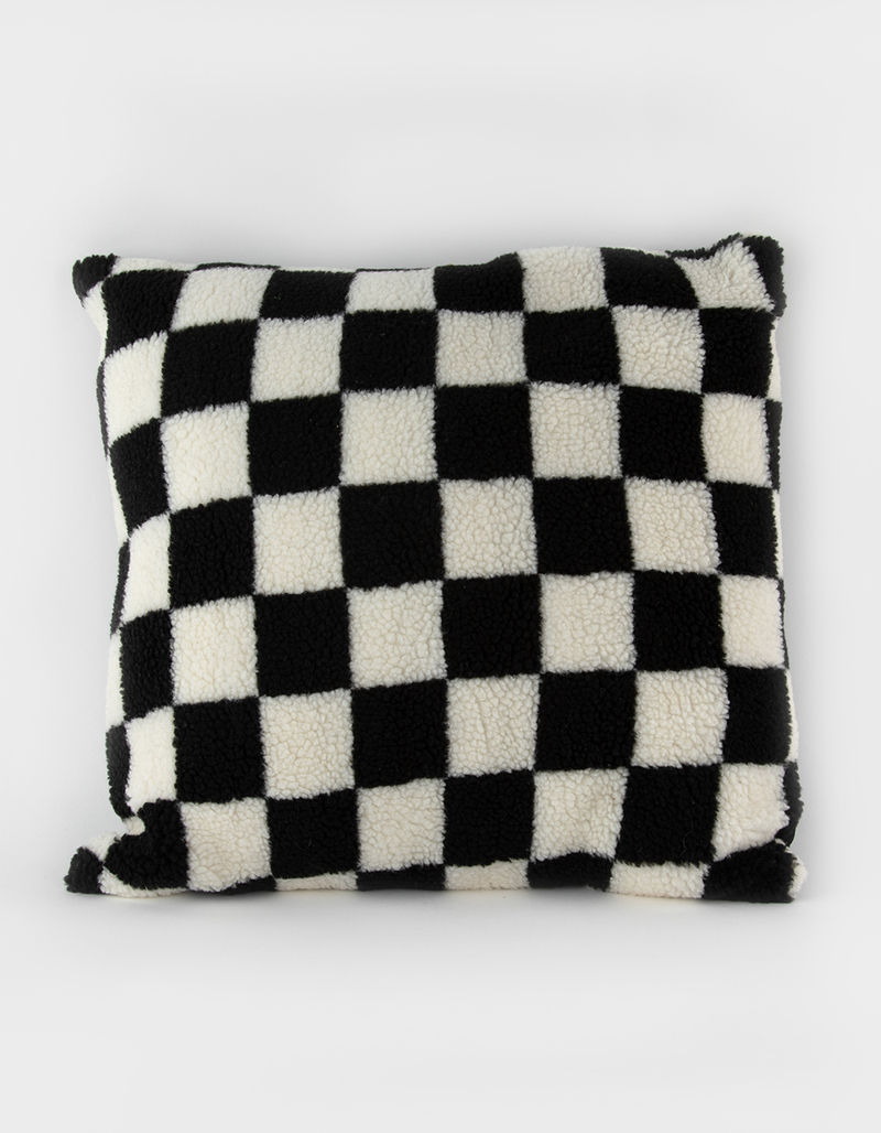 Checkered Square Pillow image number 0