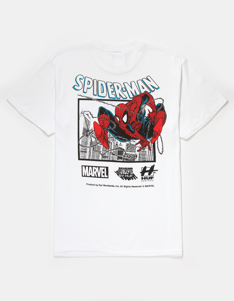 HUF x Marvel Spiderman Webcrawl Mens Tee image number 0