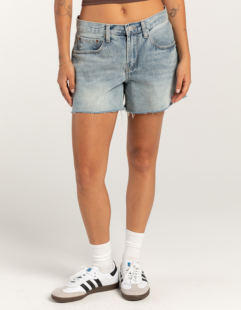 RSQ Womens Low Rise Baggy Carpenter Shorts image number 1