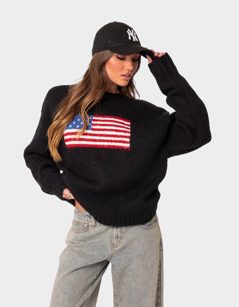 EDIKTED USA Oversized Chunky Knit Sweater image number 0