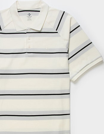 CONVERSE Marquis Stripe Unisex Polo Shirt Alternative Image