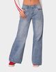 EDIKTED Low Rise Wide Leg Jeans image number 2