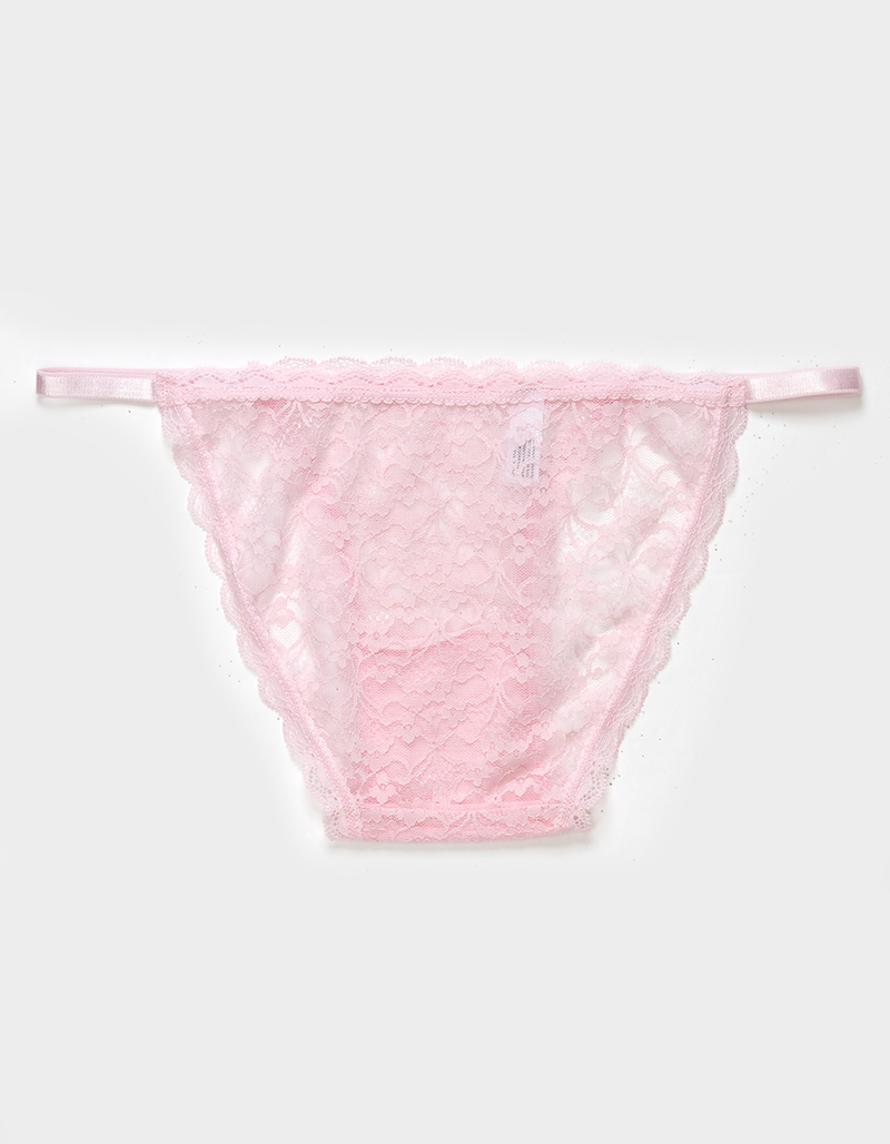 FULL TILT Strappy Side Lace Bikini Panties image number 1
