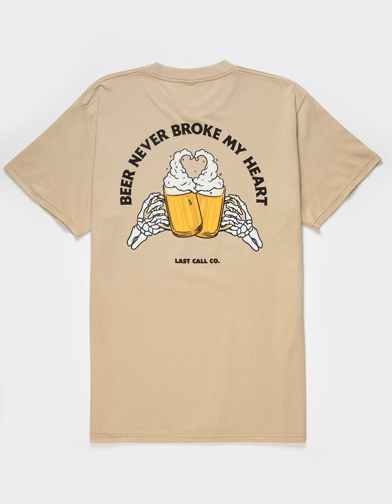 LAST CALL CO. Beer Never Mens Tee image number 0