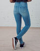 RSQ Curvy Womens Light Wash High Rise Skinny Jeans image number 6