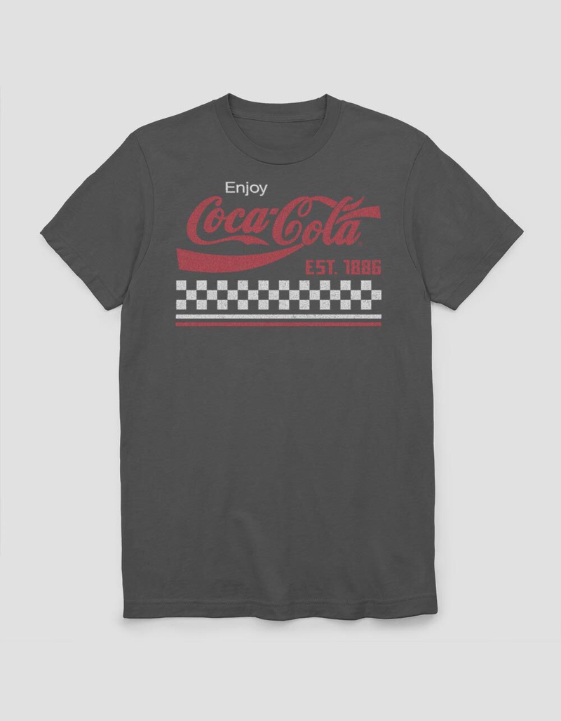 COCA-COLA Coke Checker Stripe Unisex Tee image number 0