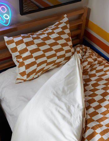 Psychedelic Check Twin XL Duvet Set