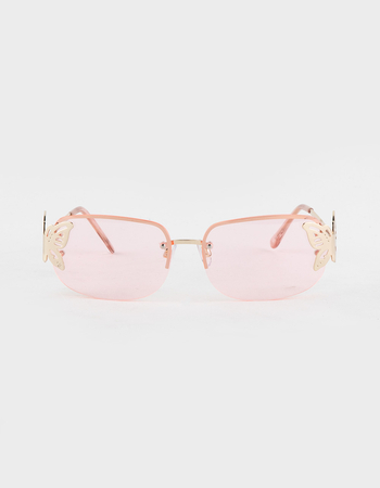 RSQ Butterfly Charm Sunglasses