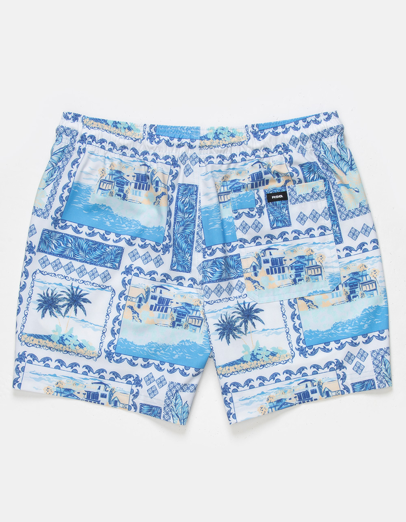RSQ Mens Vacation Scene 5" Swim Shorts image number 7