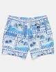 RSQ Mens Vacation Scene 5" Swim Shorts image number 8