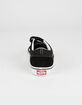 VANS Old Skool V Juniors Black & True White Velcro Shoes image number 5