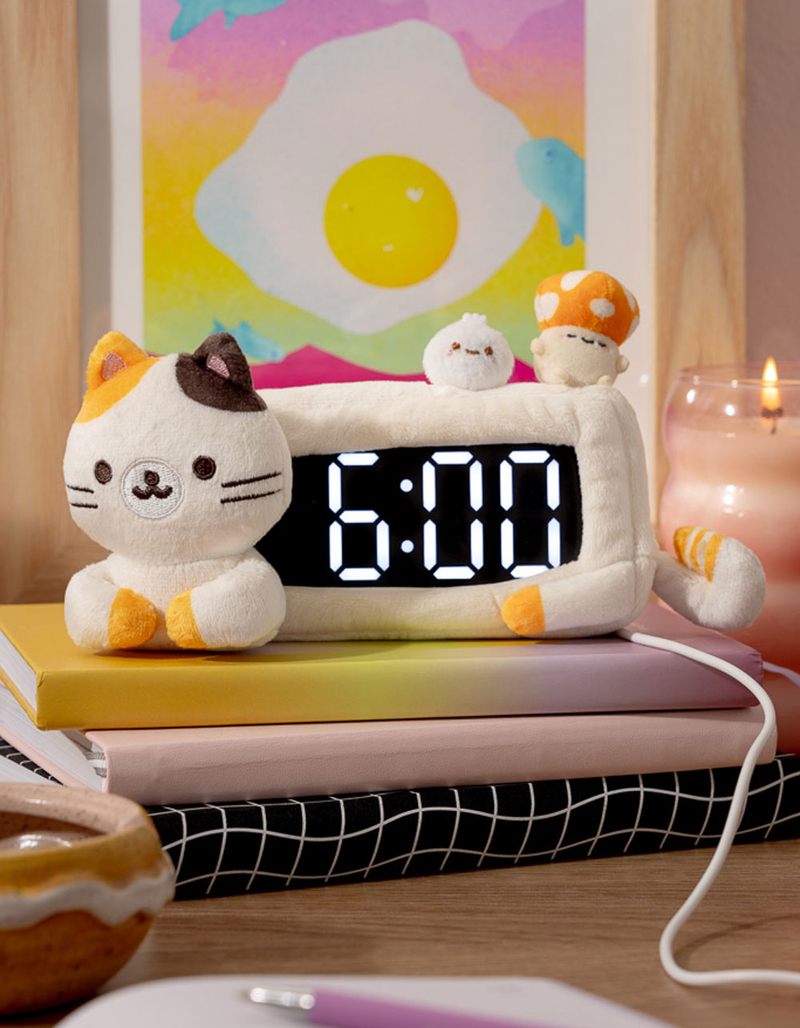 SMOKO Calico Cat Plush Clock image number 0