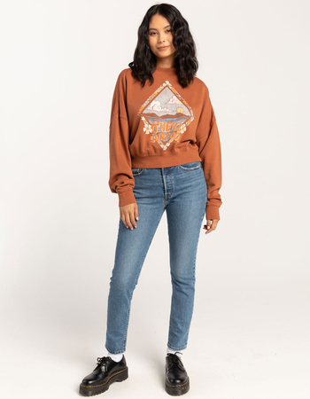 O'NEILL Moment Womens Crop Pullover Sweatshirt Alternative Image