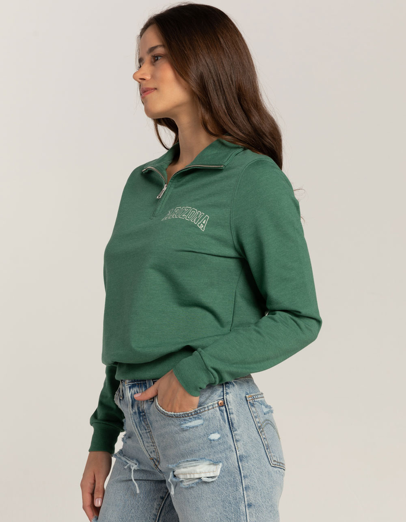 FULL TILT Arizona Quarter Zip Womens Sweatshirt image number 1