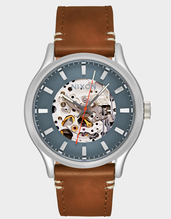 NIXON Spectra Leather Watch