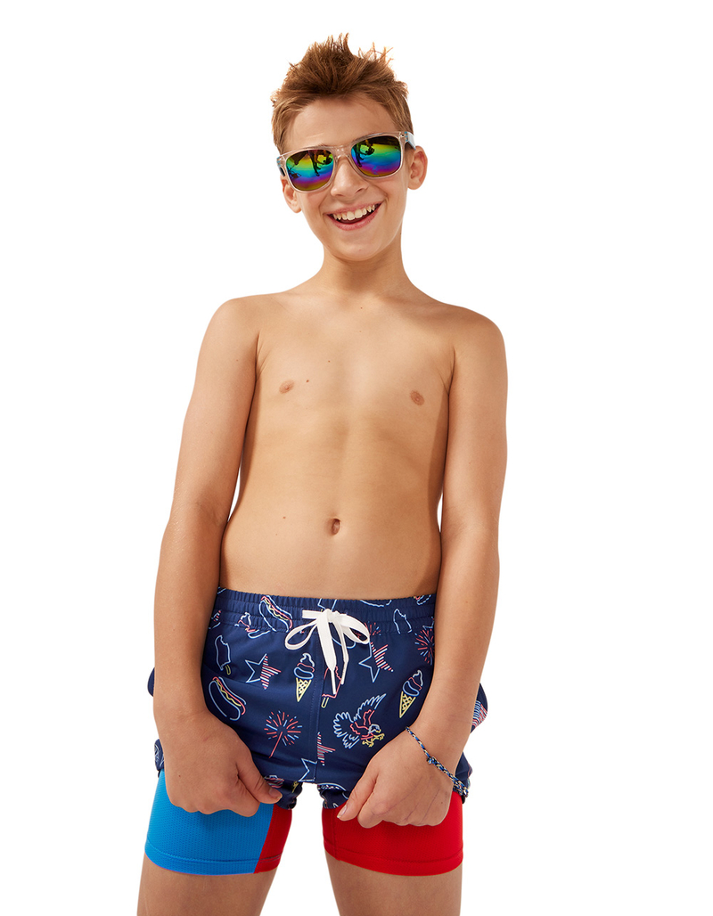 CHUBBIES Americana Boys 5.5" Swim Shorts image number 0