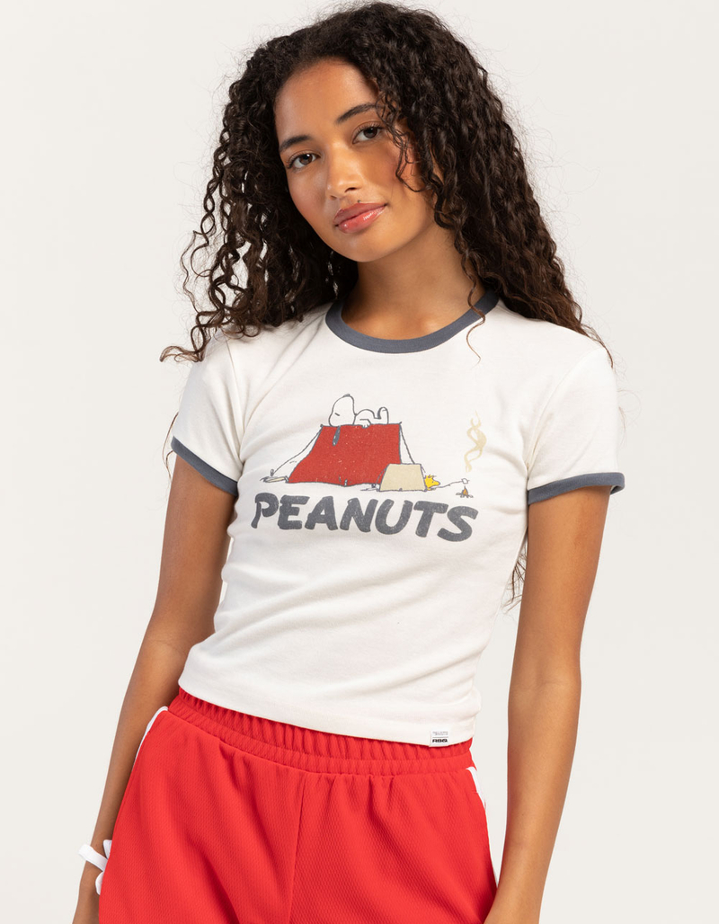 RSQ x Peanuts Camp Womens Ringer Tee image number 0