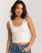 FULL TILT Seamless Lace Trim Womens Tank Top image number 1