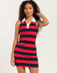 RSQ Womens Polo Stripe Bodycon Dress image number 1