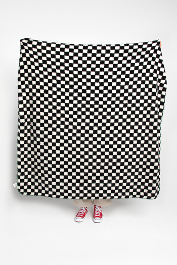 TILLYS HOME Checkered Sherpa Blanket