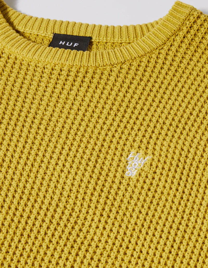 HUF Filmore Mens Waffle Knit Sweater image number 3