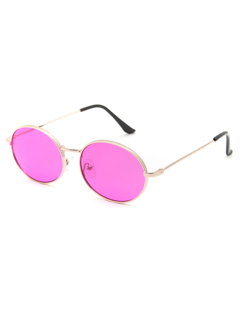 Baby Oval Pink Sunglasses