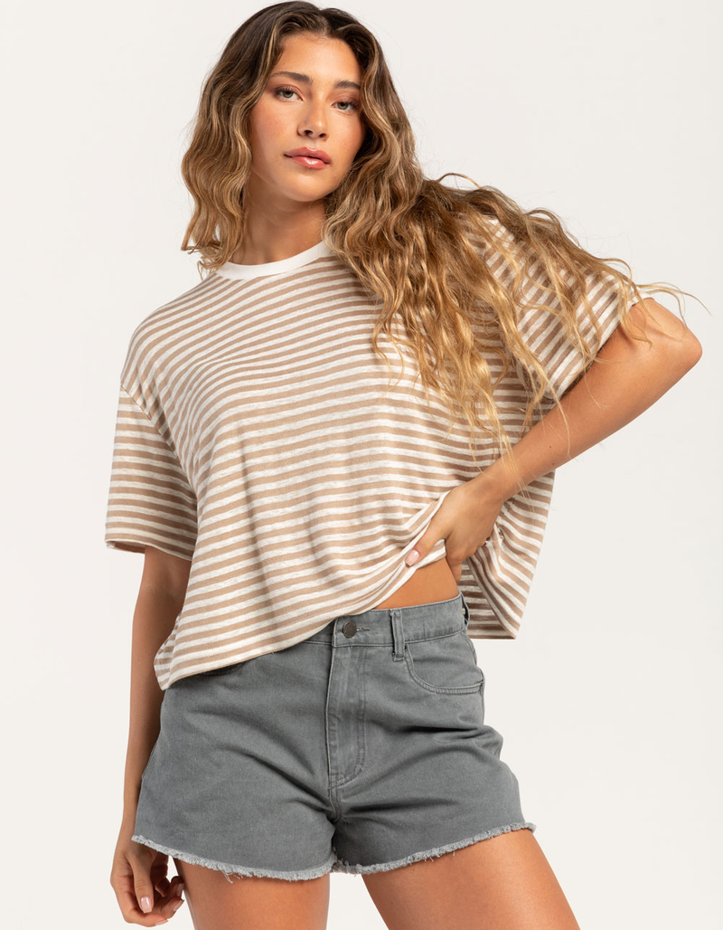 RUSTY Penny Stripe Womens Tee image number 0