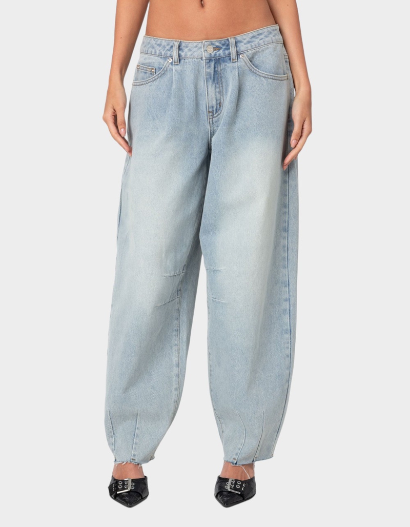 EDIKTED Balloon Washed Low Rise Jeans image number 1