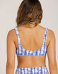 FULL TILT Tie Dye Textured Bralette Bikini Top image number 4