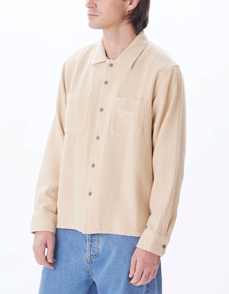 OBEY Bobby Mens Button Up Shirt image number 1