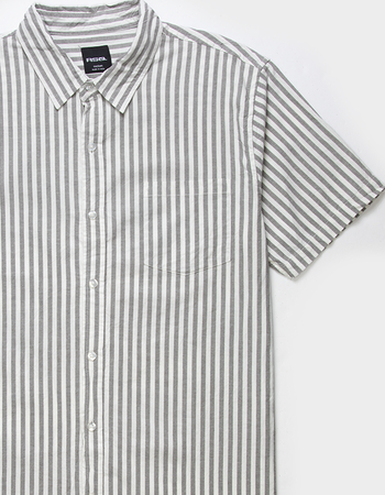 RSQ Mens Stripe Oxford Shirt 