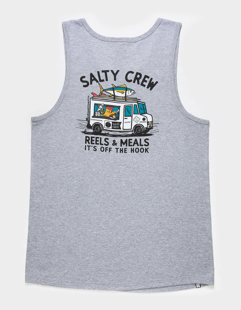 SALTY CREW Reels & Meal Mens Tank Top image number 0