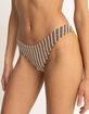 RHYTHM Terry Sands Stripe High Leg Bikini Bottoms image number 3