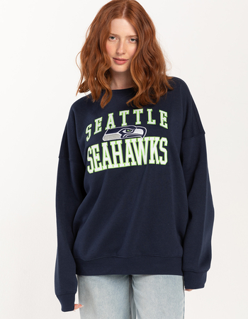 NFL Seattle Seahawks Embroidered Womens Crewneck Sweatshirt
