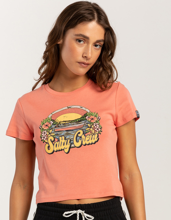 SALTY CREW On Vacation Womens Baby Tee